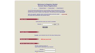 Registry Rocket Domain Name Registration Services, dns, free ...