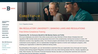 IBA Regulatory University | Banking Laws and Regulations