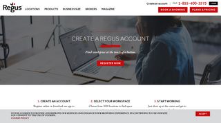 Create a Regus account