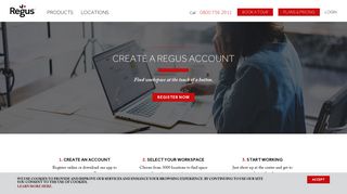 Create a Regus account