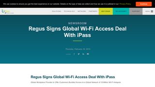 Regus Signs Global Wi-Fi Access Deal With iPass - iPass