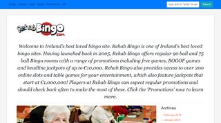 Rehab Bingo – Play Online Bingo Games at Rehab Bingo Ireland