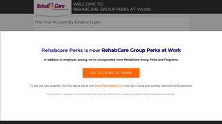by Email or Login - RehabCare Group Perks at Work