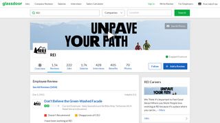 REI - Don't Believe the Green-Washed Facade | Glassdoor