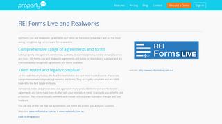 REI Forms Live and Realworks | PropertyMe