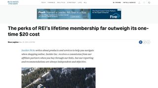 REI's lifetime membership program pays for itself over time, and it ...