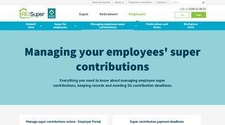 Managing employee super contributions | REI Super