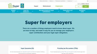 Super for employers | REI Super