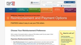 Reimbursements and Payments Options - fsafeds