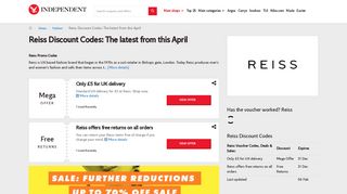 Reiss Discount Code | February 2019 | The Independent
