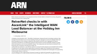 ReiverNet checks in with AscenLink® the Intelligent WAN Load ...