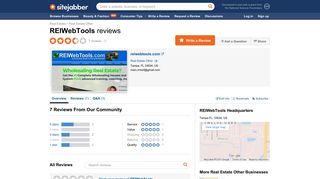 REIWebTools Reviews - 7 Reviews of Reiwebtools.com | Sitejabber