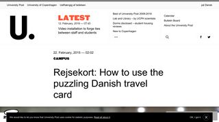 Rejsekort: How to use the puzzling Danish travel card - Uniavisen