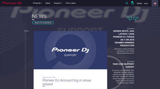 Pioneer DJ Account log in issue solved - News - Pioneer DJ News