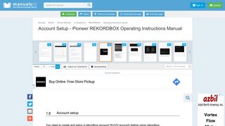 Account Setup - Pioneer REKORDBOX Operating Instructions Manual ...