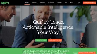 RelPro: Quality Leads. Actionable Intelligence. Your Way.