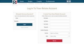 Log In To Your Relate Account | Relate Institute