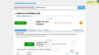 startemmi.com at WI. Log In - Emmi - Website Informer