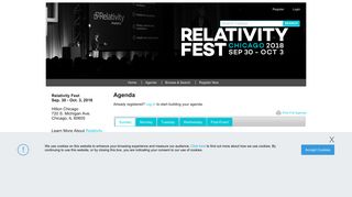 Agenda Already registered? Log in to start ... - Relativity Fest 2018