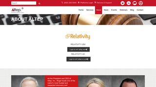 Relativity Login - Altep, Inc.