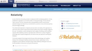 Relativity Software & E-Discovery | TransPerfect Legal Solutions (TLS)