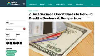 6 Best Secured Credit Cards to Rebuild Credit for 2019