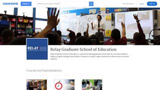 Relay Graduate School of Education Online Courses | Coursera