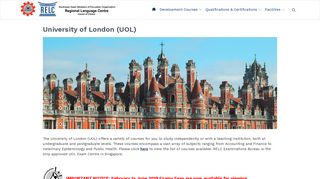 University of London (UOL) - SEAMEO RELC
