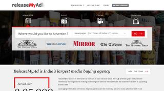 releaseMyAd - Book Newspaper Advertisements Online Instantly At ...