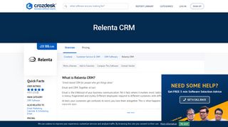 Relenta CRM Reviews, Pricing and Alternatives | Crozdesk
