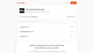Rel Field Marketing - email addresses & email format • Hunter