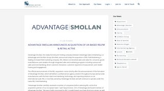 advantage smollan announces acquisition of uk-based relfm & retail ...