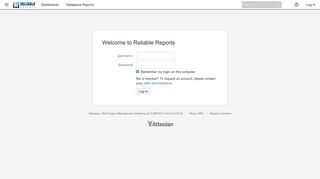 Reliable Reports: Log in
