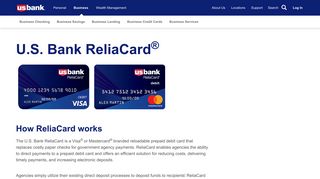 ReliaCard®: Prepaid Card | U.S. Bank