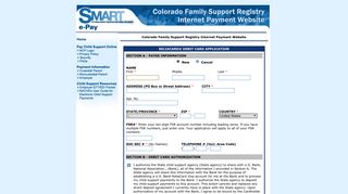 ReliaCard® Debit Card Application - Colorado Family Support ...