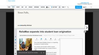ReliaMax expands into student loan origination - Argus Leader
