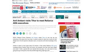 Anil Ambani visits Tihar to meet Reliance ADA executives - The ...