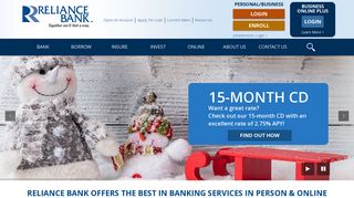 Reliance Bank - Online Banking, Mortgages & Loans