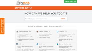 BigRock Help Center – Customer Support & Knowledge Base