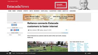 Pamplin Media Group - Reliance connects Estacada customers to ...