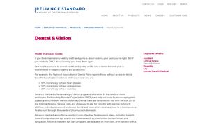 Dental & Vision | Reliance Standard