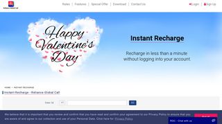 Instant Prepaid Mobile Recharge in USA - Reliance India Call