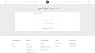MyJio Account - Sign In to Your Jio Account