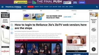 How to login to Reliance Jio's JioTV web version; here are the steps ...