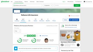 Reliance Life Insurance Reviews | Glassdoor