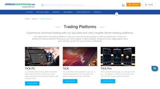 Online Trading Platforms | Reliance Securities
