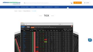 TICK Web - Online Trading Platform by reliancesmartmoney.com