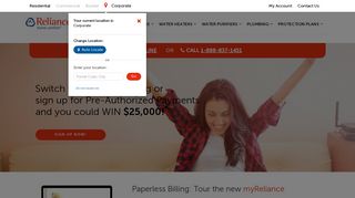 Sign Up for Paperless Billing - Reliance Home Comfort