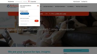 Newsletter Subscription | Reliance Home Comfort
