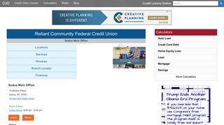 Reliant Community Federal Credit Union - Sodus, NY